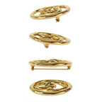 Chanel Vintage CC Logo Gold Plated Brooch 93 — view 6