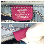 Hermes Azap Long Silk in Rose Tyrian Pink Silver Veau Round Coin Purse — view 5