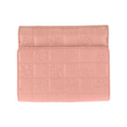 Chanel Vintage Icon Choco Bar CC Logo Pink Silver Lambskin Folding — view 2