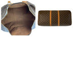 Louis Vuitton Monogram Keepall 55 Brown Gold Boston Bag — view 9
