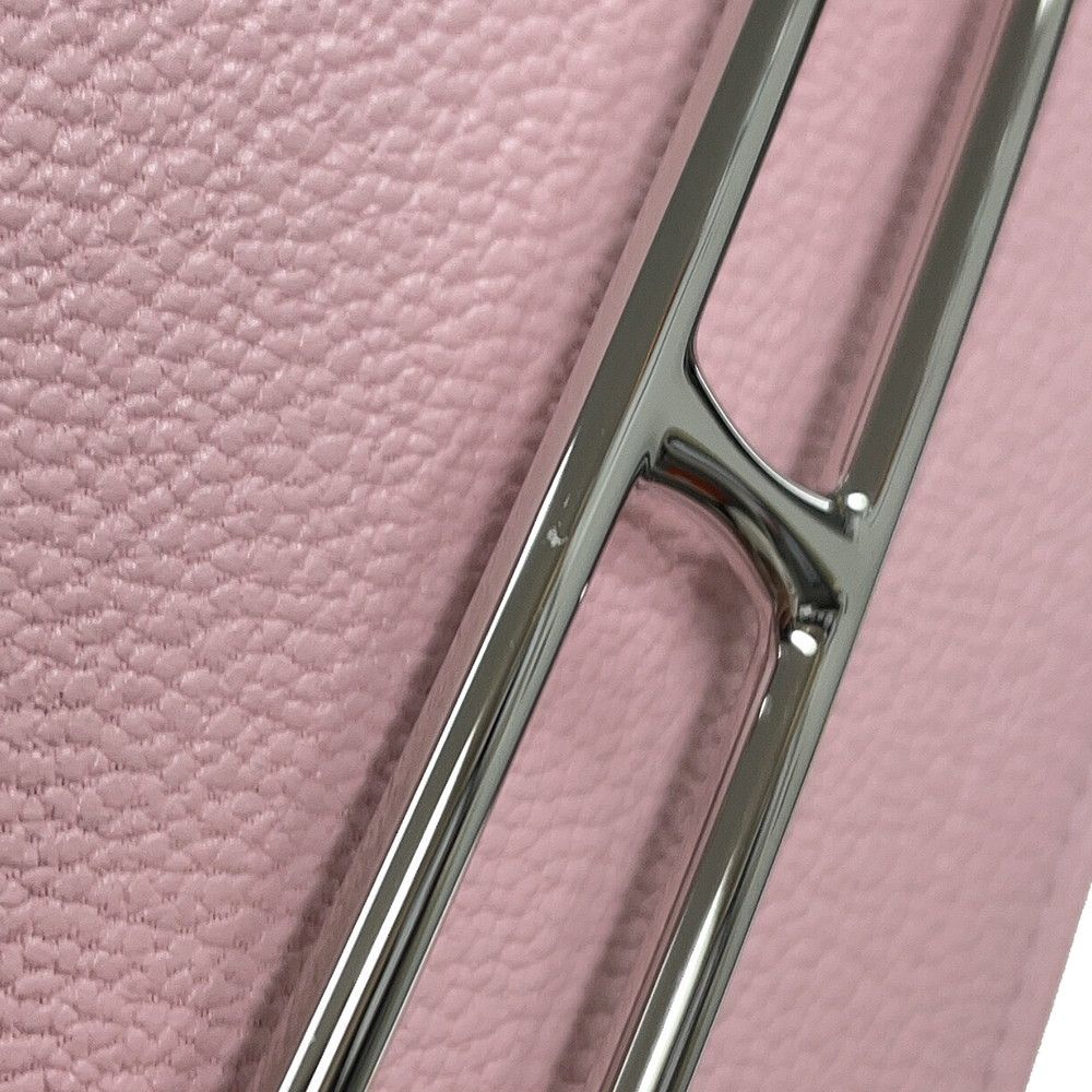 Hermes Wallet Roulis Slim Rose Sakura Silver Chevre Misor — view 7