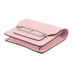 Hermes Wallet Roulis Slim Rose Sakura Silver Chevre Misor — view 2