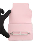 Hermes Wallet Roulis Slim Rose Sakura Silver Chevre Misor — view 4