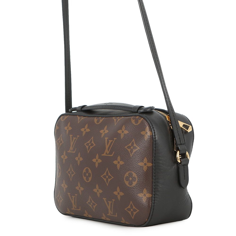 Louis Vuitton Shoulder Bag Monogram Saintonge Tassel Noir Black — view 2