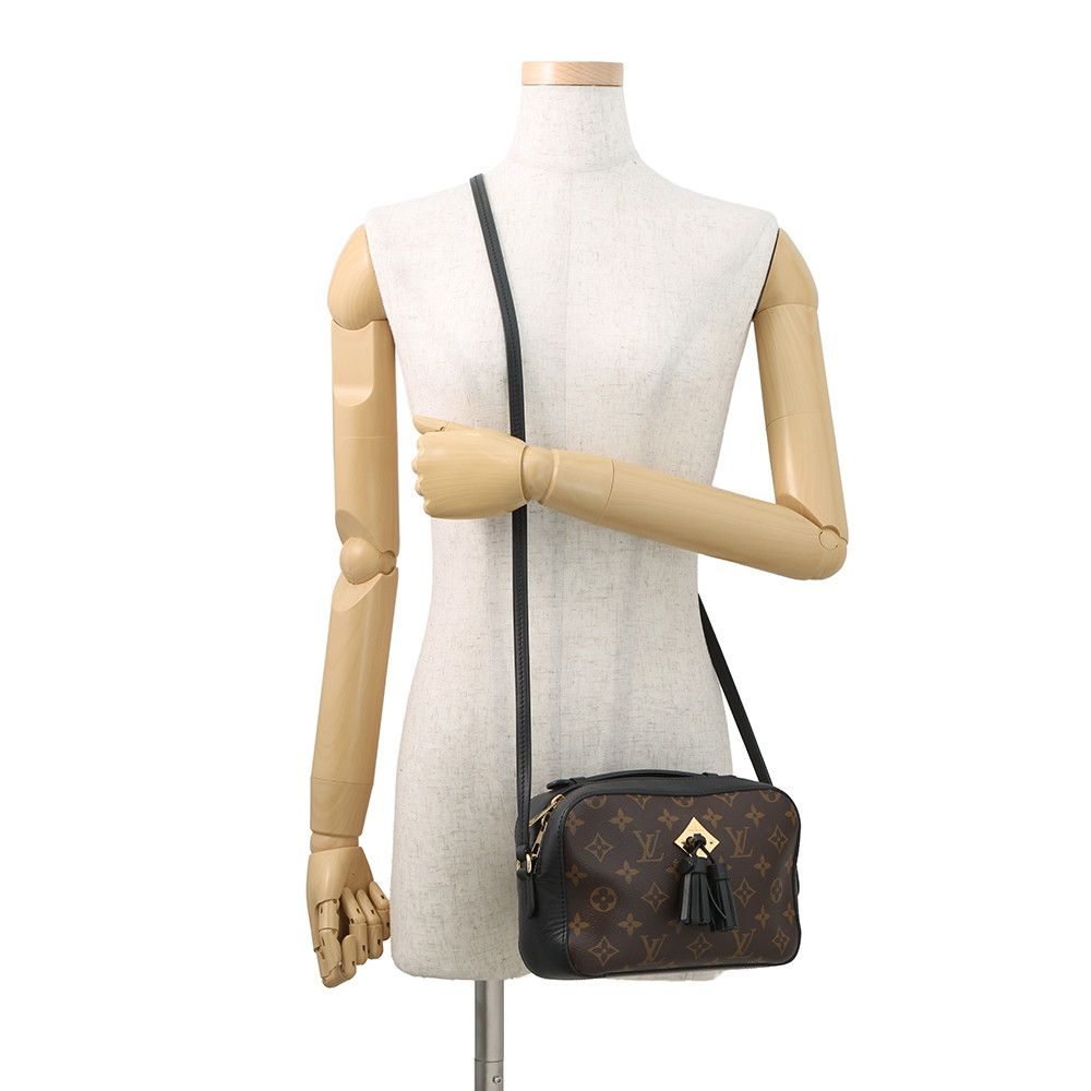 Louis Vuitton Shoulder Bag Monogram Saintonge Tassel Noir Black — view 4