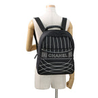Chanel Backpack Sports Logo CC Nylon Black — view 4