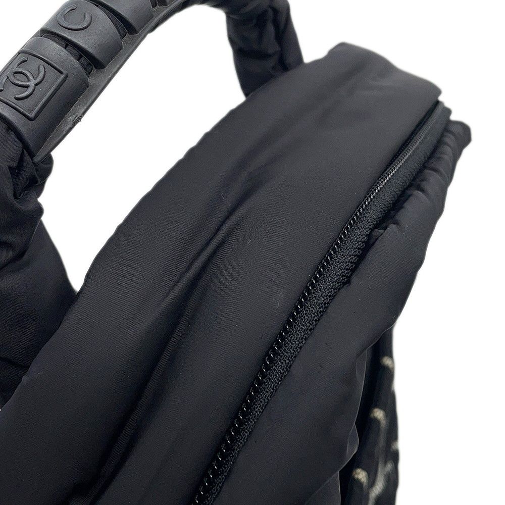 Chanel Backpack Sports Logo CC Nylon Black — view 8