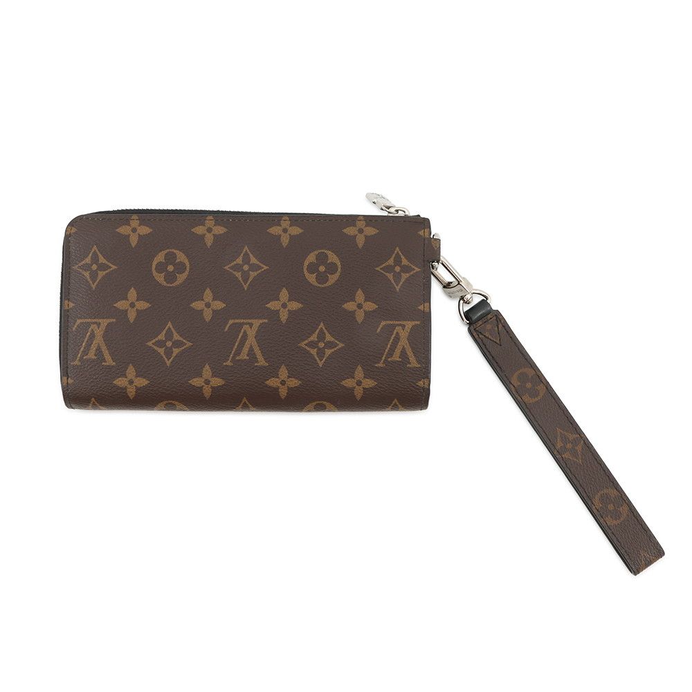 Louis Vuitton Wallet Monogram Macassar Zippy Dragonne Noir Black — view 3