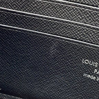 Louis Vuitton Wallet Monogram Macassar Zippy Dragonne Noir Black — view 6
