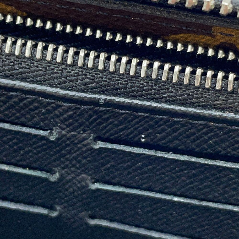 Louis Vuitton Wallet Monogram Macassar Zippy Dragonne Noir Black — view 7