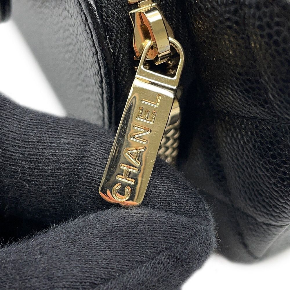 Chanel Phonecase Quilted Chain Shoulder Caviar Leather Bag — view 7