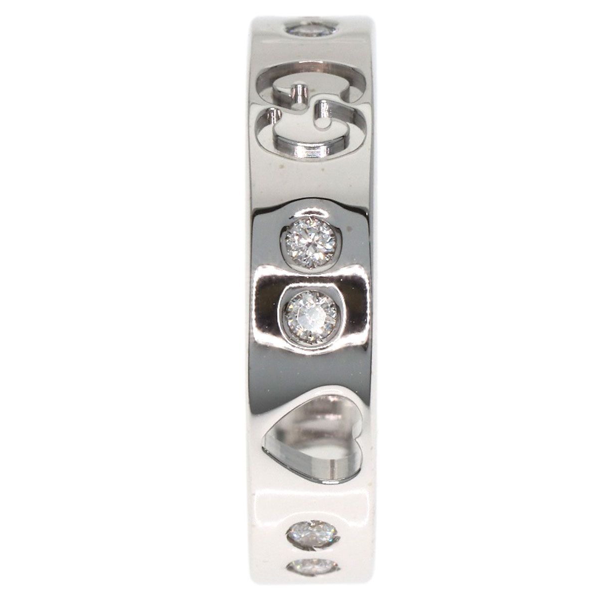 Gucci Icon Amor Diamond Ring 18K White Gold — view 4