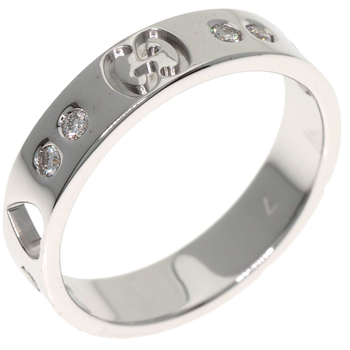 Gucci Icon Amor Diamond Ring 18K White Gold — view 2