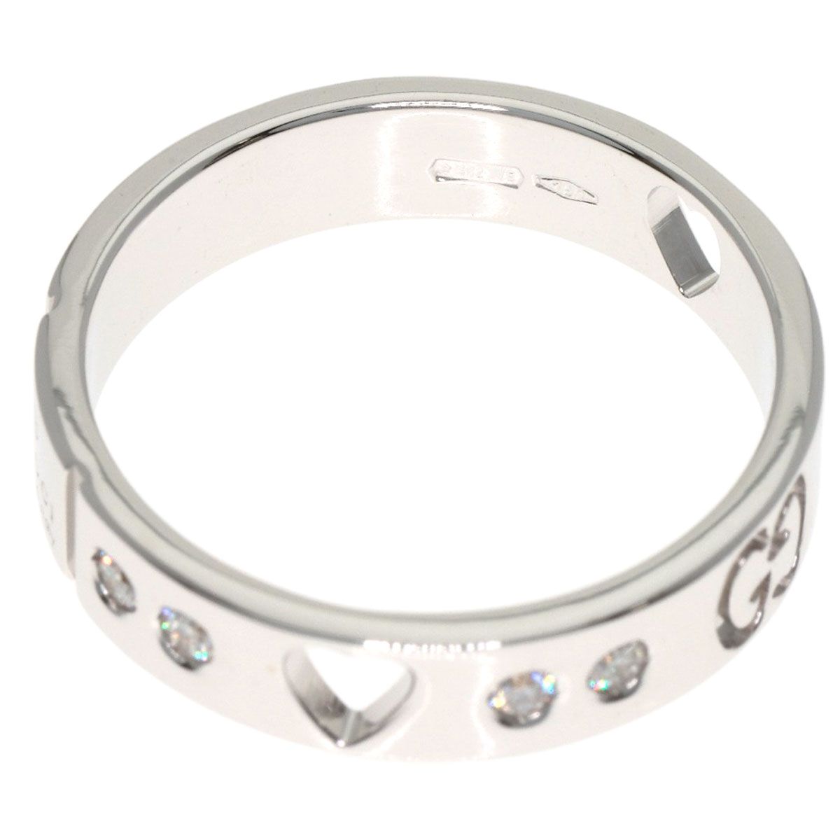 Gucci Icon Amor Diamond Ring 18K White Gold — view 5
