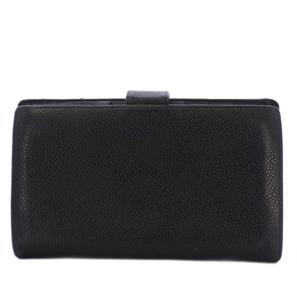 Chanel Timeless Classic Wallet Bifold Coin Purse Caviar Leather CC Logo — view 3