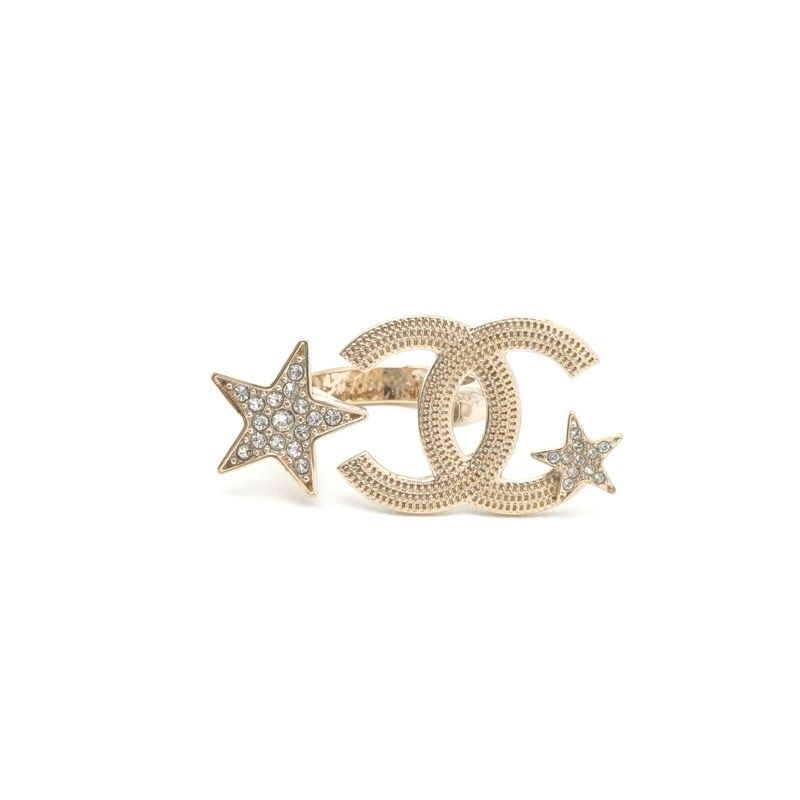 Chanel Ring Gold CC Logo Star — view 2