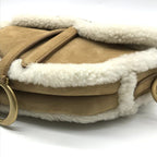 Dior Saddle Mouton Shoulder Bag Beige — view 5