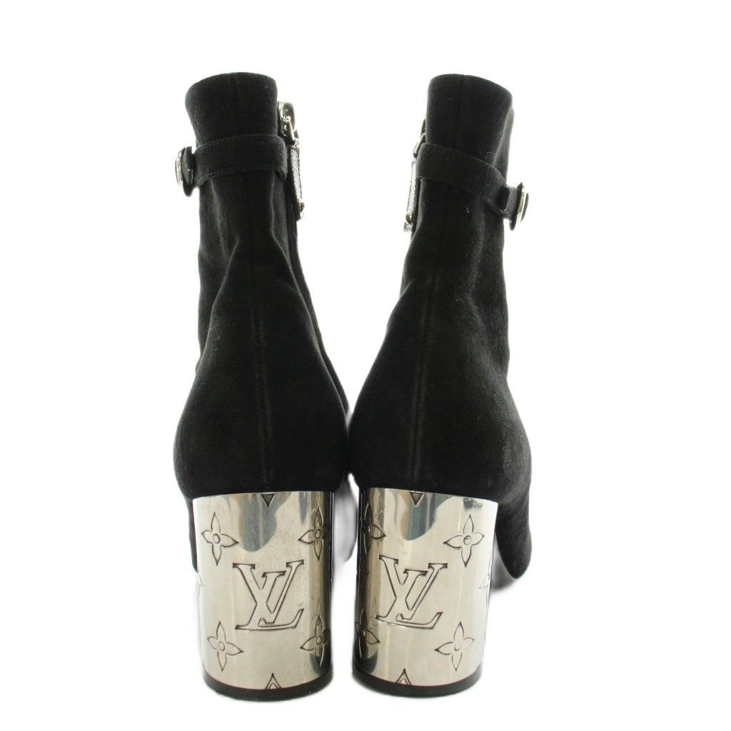 Louis Vuitton Grace Heel Suede Black — view 3
