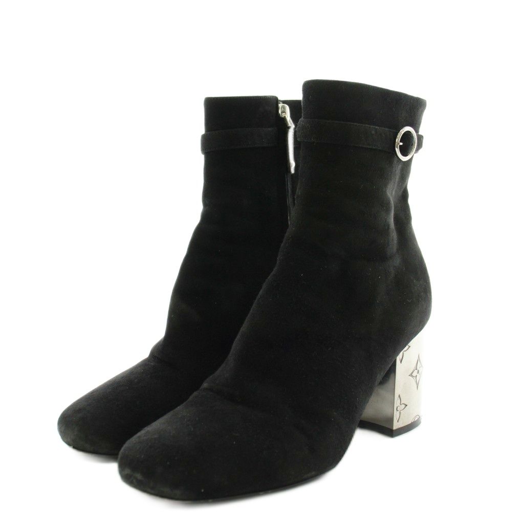 Louis Vuitton Grace Heel Suede Black — view 2