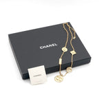 Chanel Necklace Pendant Choker Gold CC Logo Plate — view 9