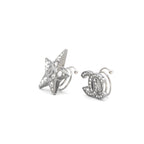 Chanel Hair Silver CC Logo Rhinestone Star Clip Set of 2 — view 2