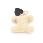 Celine Key Case Beige Brown Gold Triomphe Pom Charm — view 3