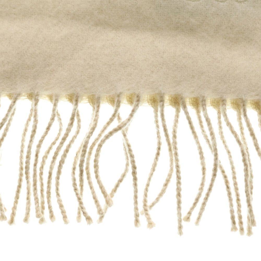 Loewe Anagram Scarf Ivory Beige Wool Cashmere — view 3