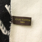 Louis Vuitton LV Essential Monogram All Over Logo Shawl Black — view 5