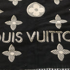 Louis Vuitton LV Essential Monogram All Over Logo Shawl Black — view 2