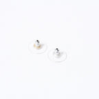 Chanel CC Logo Earrings 05 Acrylic Rhinestone Black Clear Silver — view 8