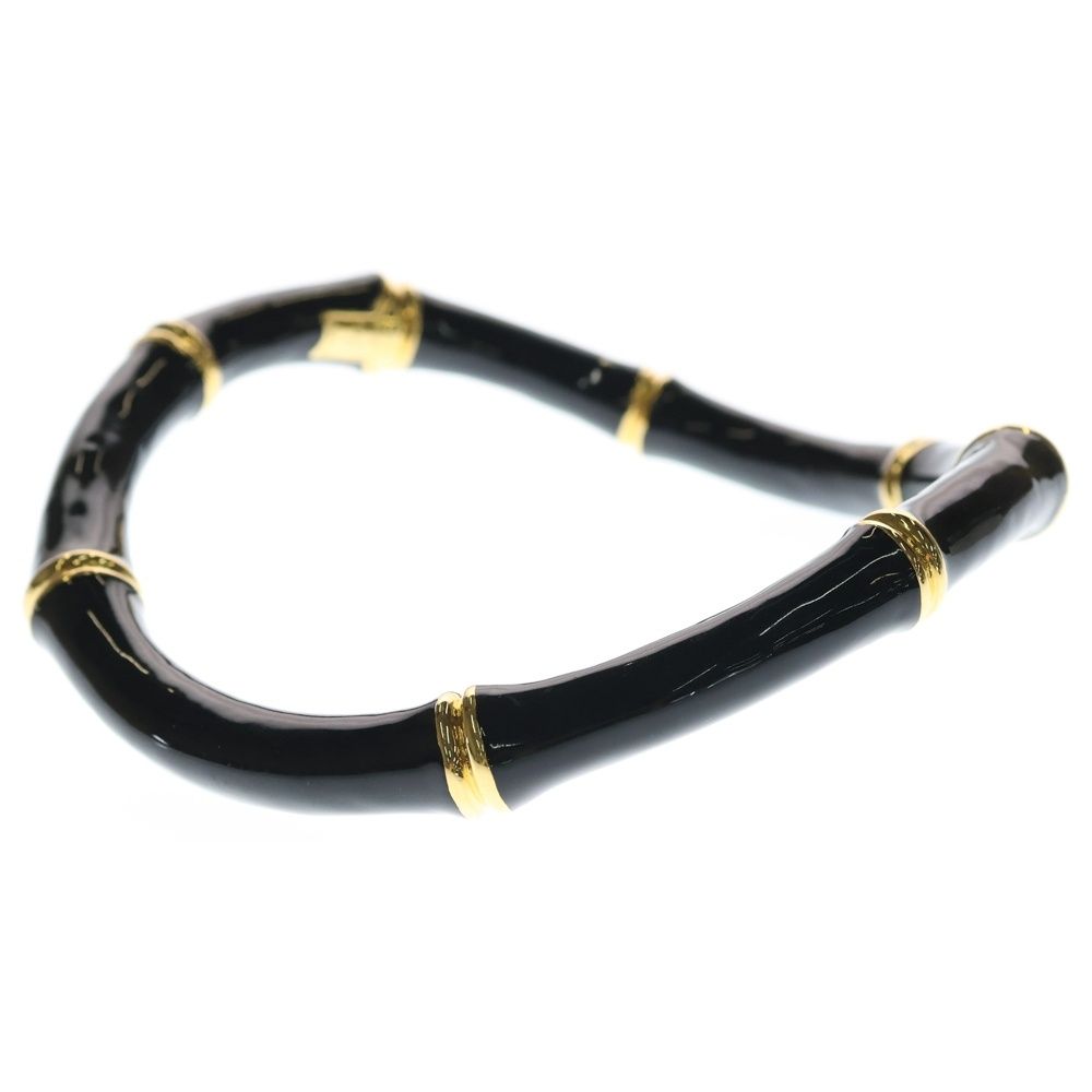 Gucci Bamboo Choker Necklace Black Gold — view 3