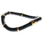 Gucci Bamboo Choker Necklace Black Gold — view 4
