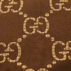 Gucci Check GG Wool Scarf Brown — view 2