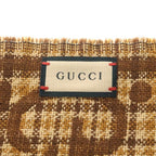 Gucci Check GG Wool Scarf Brown — view 4