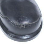 Hermes Side Zip Leather Short Boots Black — view 6