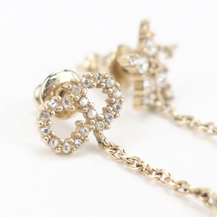 Dior CD Logo Star Earrings Metal — view 4