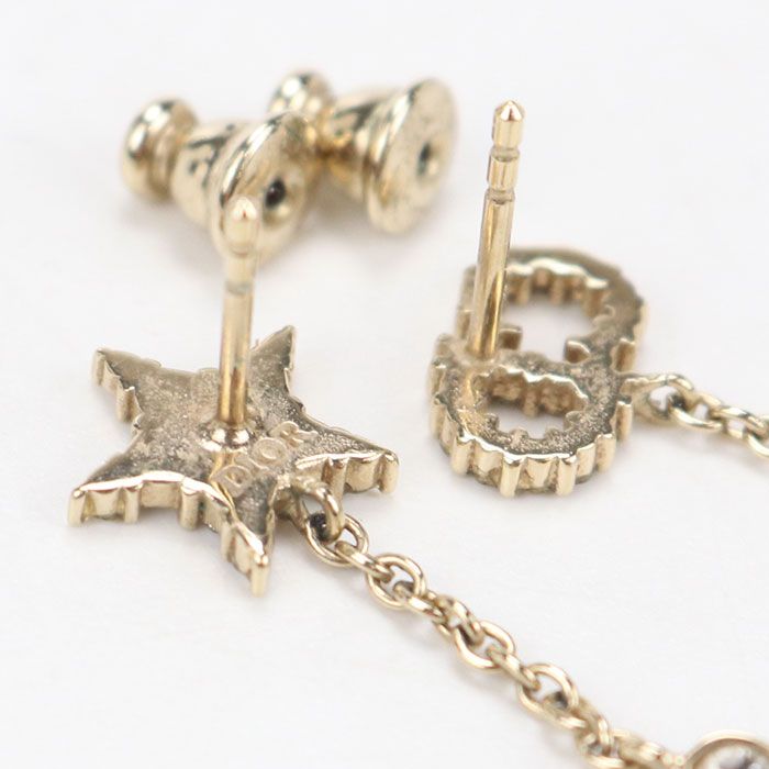 Dior CD Logo Star Earrings Metal — view 5