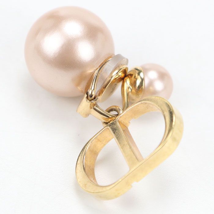 Dior Clip Earrings Tribal Metal — view 4