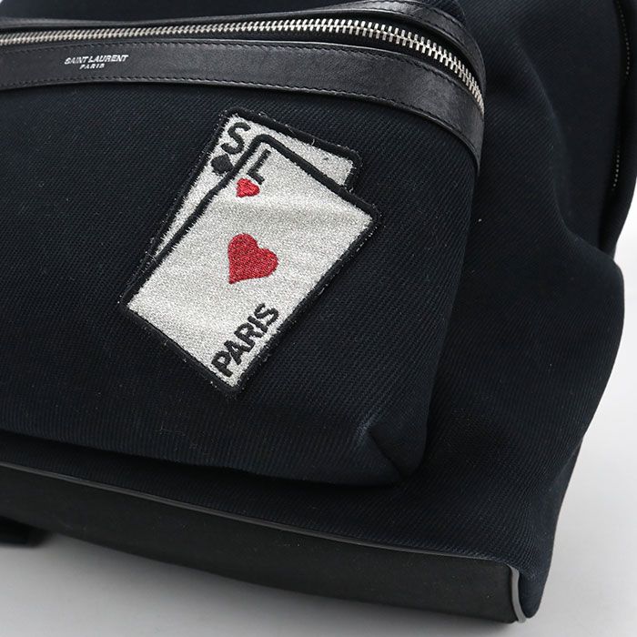 Saint Laurent Backpack Canvas Black — view 5
