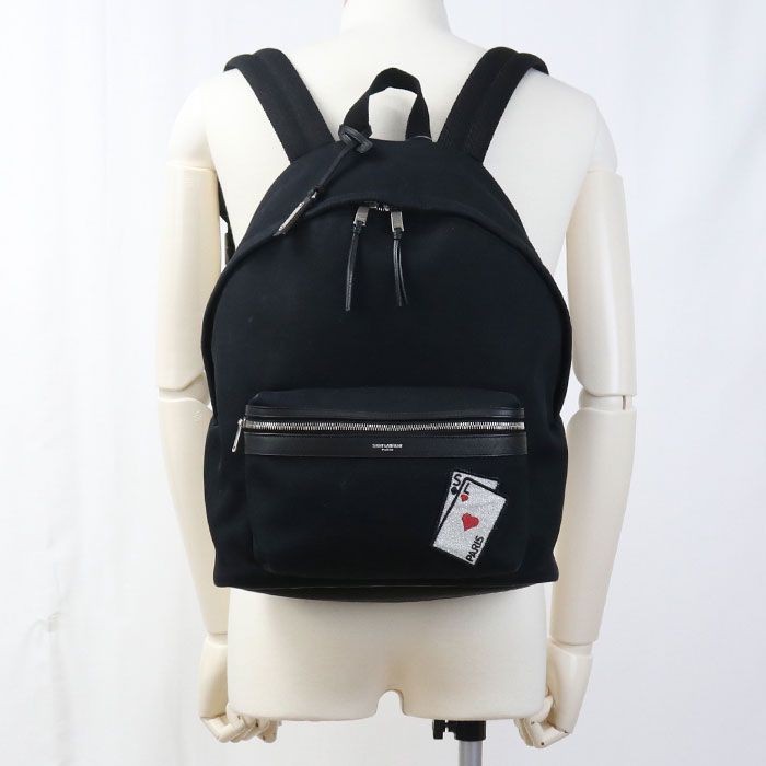 Saint Laurent Backpack Canvas Black — view 9
