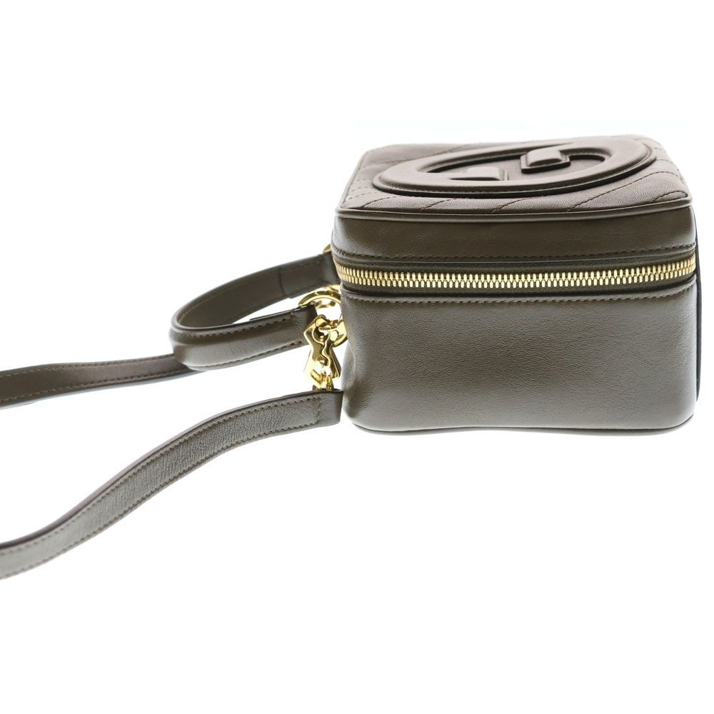Gucci Blondie Top Handle Shoulder Bag Brown Beige Leather Gold — view 3