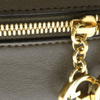 Gucci Blondie Top Handle Shoulder Bag Brown Beige Leather Gold — view 5