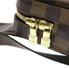 Louis Vuitton Damier Geronimos Shoulder Bag Brown Leather — view 5