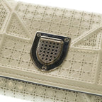 Dior Diorama Leather Trifold Wallet Compact White — view 5