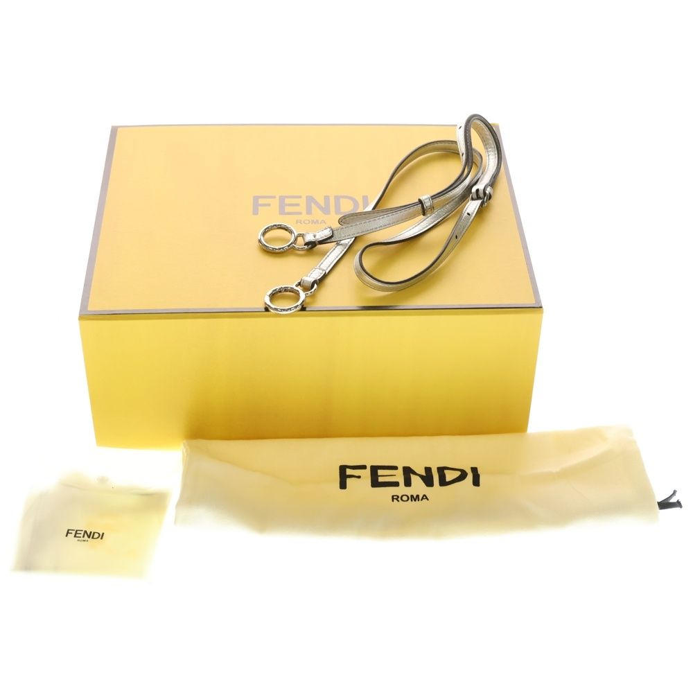 Fendi Peekaboo Mini 2-Way Bag Silver — view 6