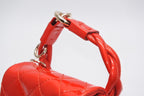 Chanel 2.55 Charm Key Pouch CC Logo Patent Leather Red Gold — view 5