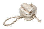 Chanel Heart Bag Charm Stand CC Logo Quilted Lambskin Gold — view 3