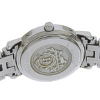 Hermes Clipper Stainless Steel Quartz Analog Display Brown Dial Watch — view 6