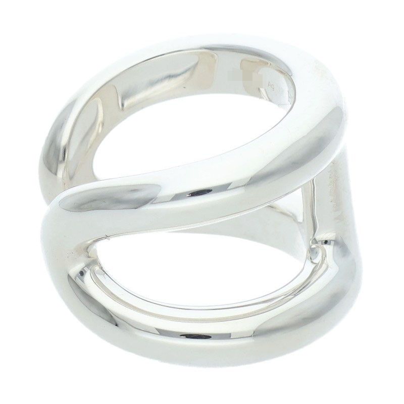 Hermes Osmose GM Silver Ring — view 5