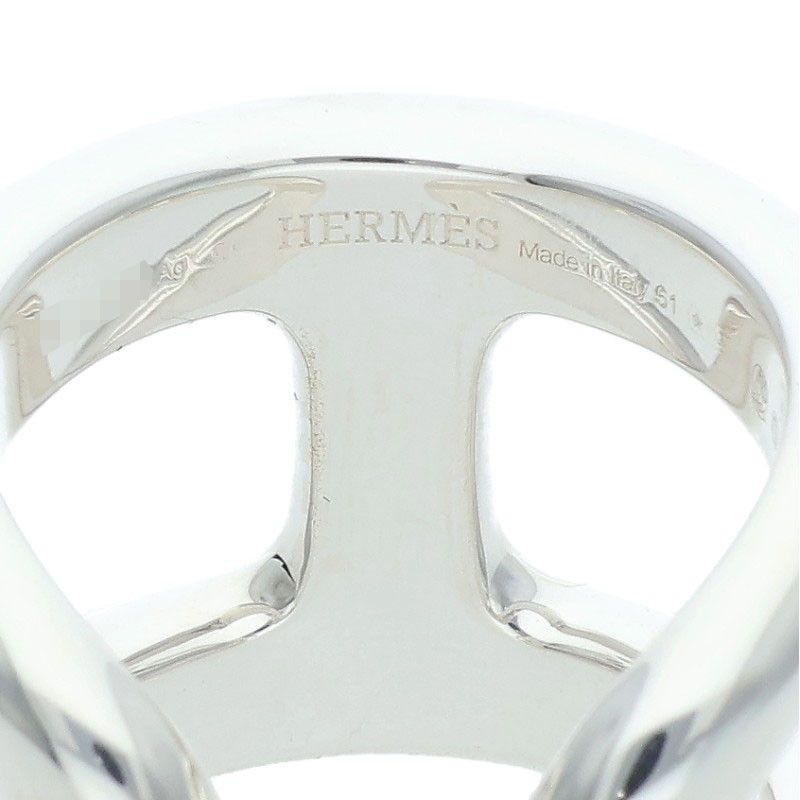 Hermes Osmose GM Silver Ring — view 4